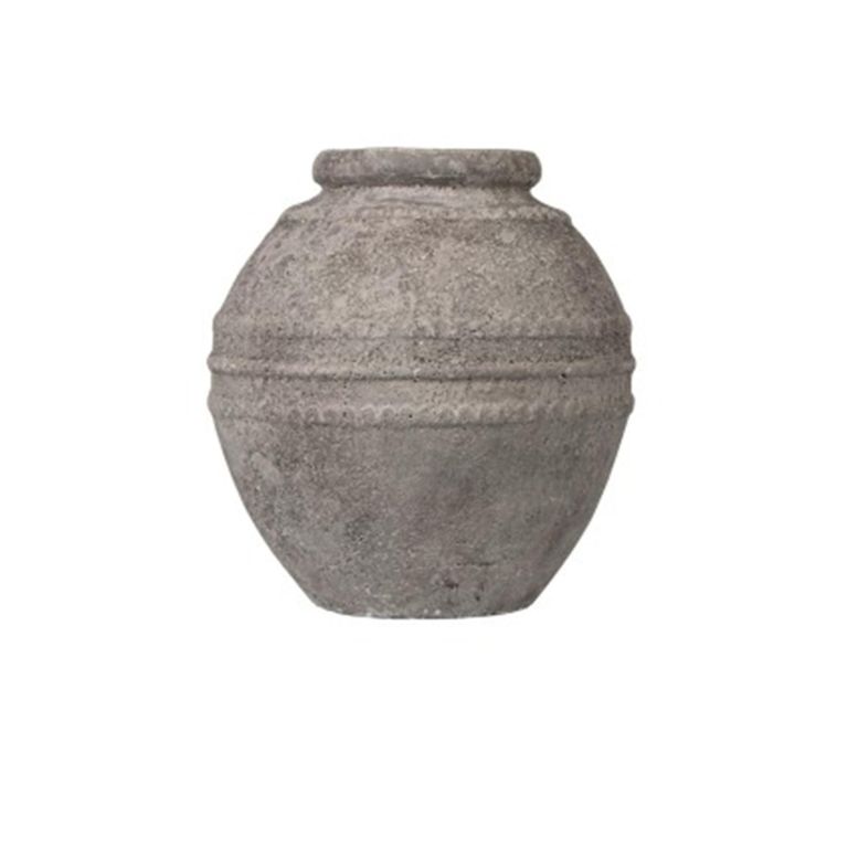Vase - Handmade - Antique Dark Grey - Terracotta