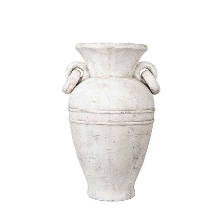 Vase - Handmade - Antique White - Terracotta