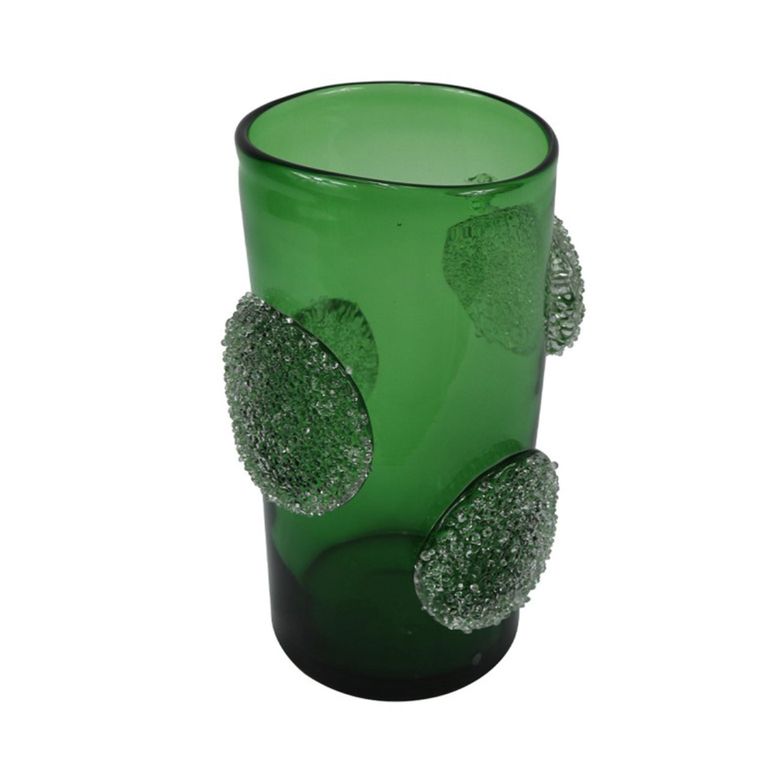 Vase - Handmade - Green Forest Glass - Large