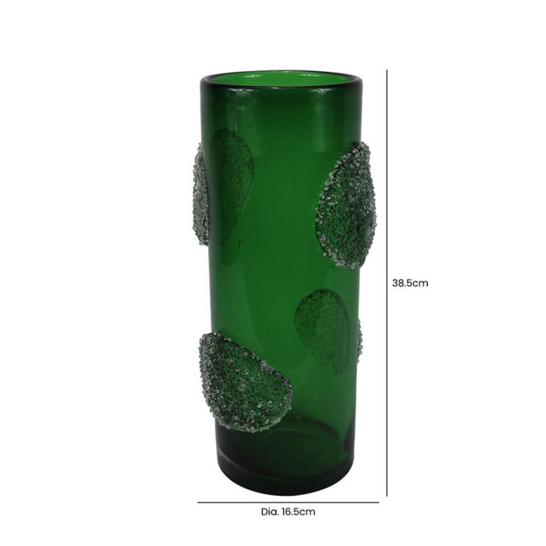 Vase - Handmade - Green Forest Glass - Small