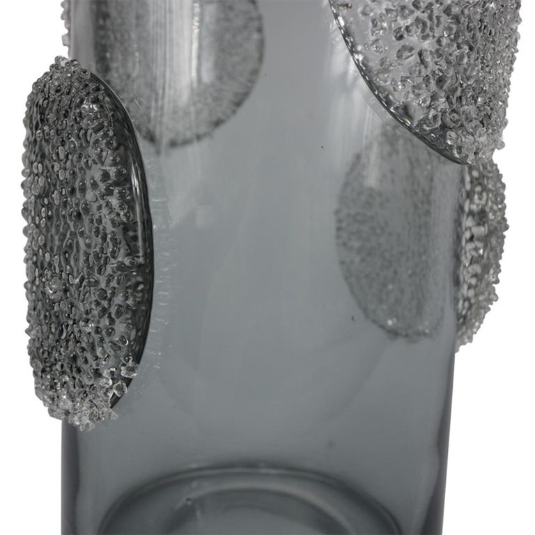 Vase - Handmade - Smoke Grey Forest Glass - Large