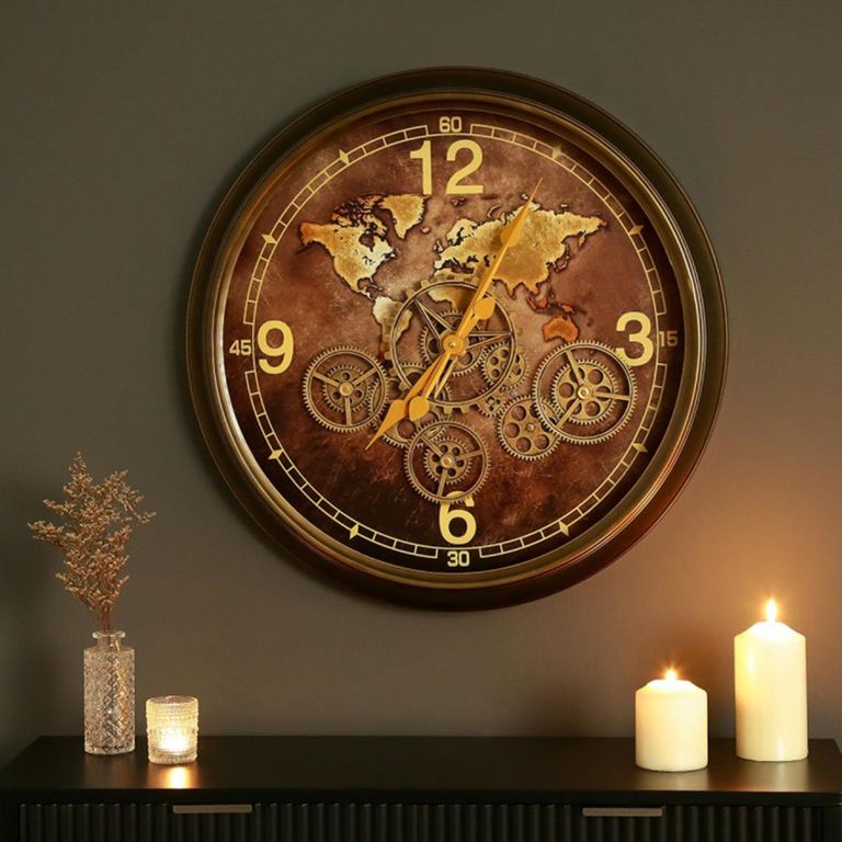 Wall Clock - Round - Industrial Coffee Gears