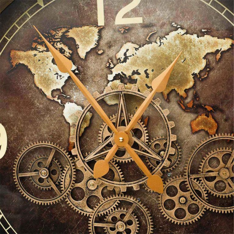 Wall Clock - Round - Industrial Coffee Gears