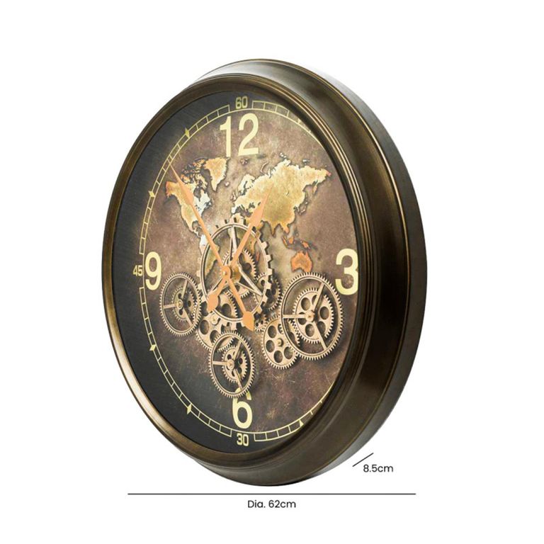 Wall Clock - Round - Industrial Coffee Gears