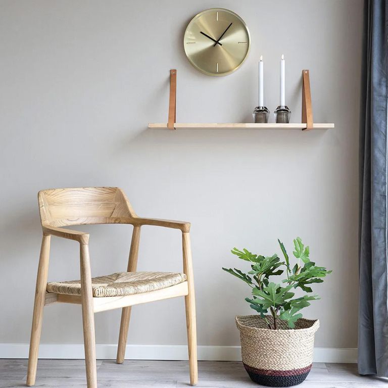 Istanbul Wall Clock - Round - Gold Aluminium