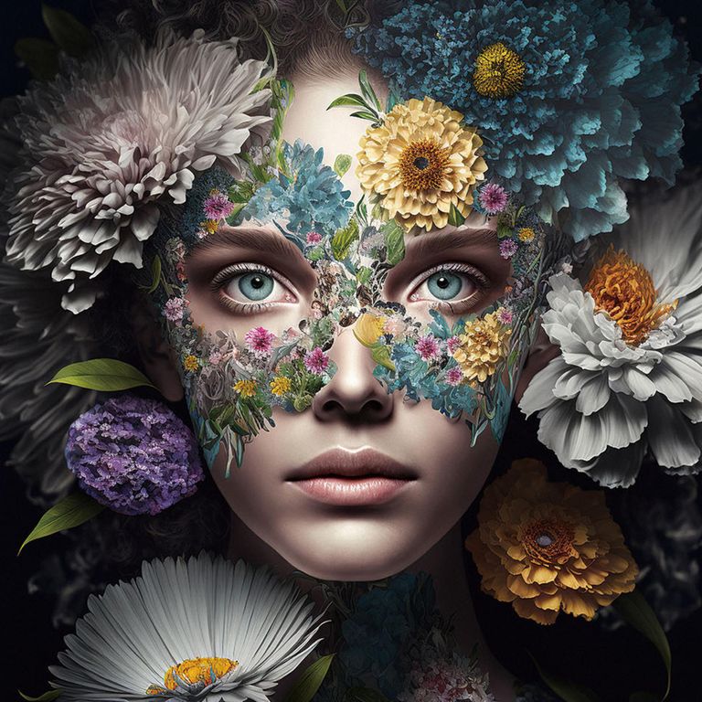 Lady Tempered Glass Wall Art