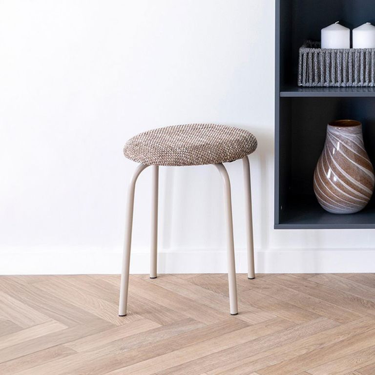 Lawloit Stool - Round - Brown Metal