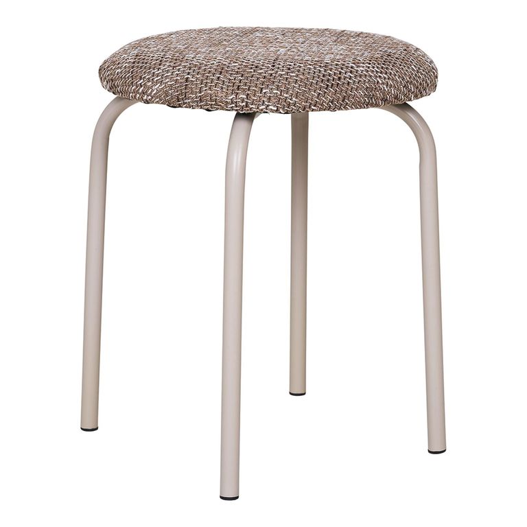 Lawloit Stool - Round - Brown Metal