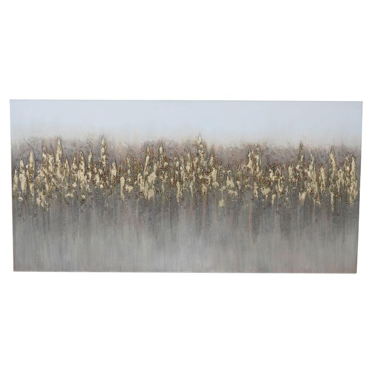 Golden Reeds Wall Art - Abstract - Canvas