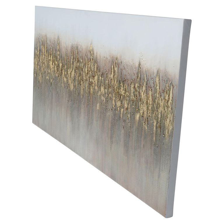 Golden Reeds Wall Art - Abstract - Canvas