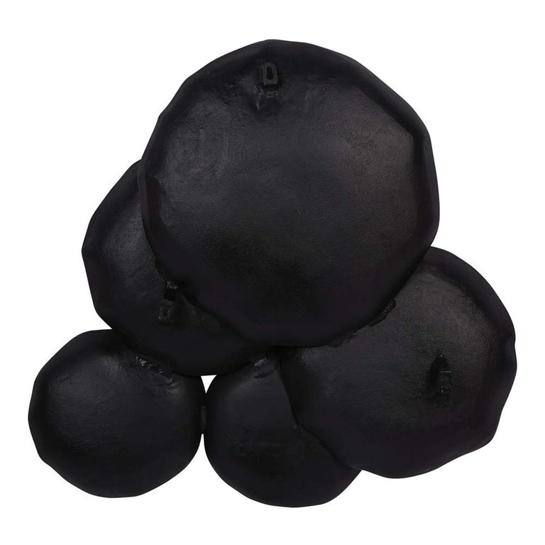 Arlow Wall Art - 5 Disc - Black Metal