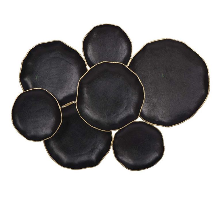 Arlow Wall Art - 7 Disc - Black Metal