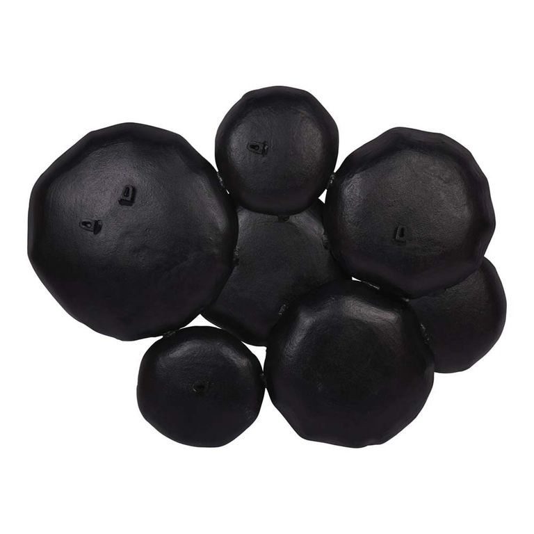 Arlow Wall Art - 7 Disc - Black Metal