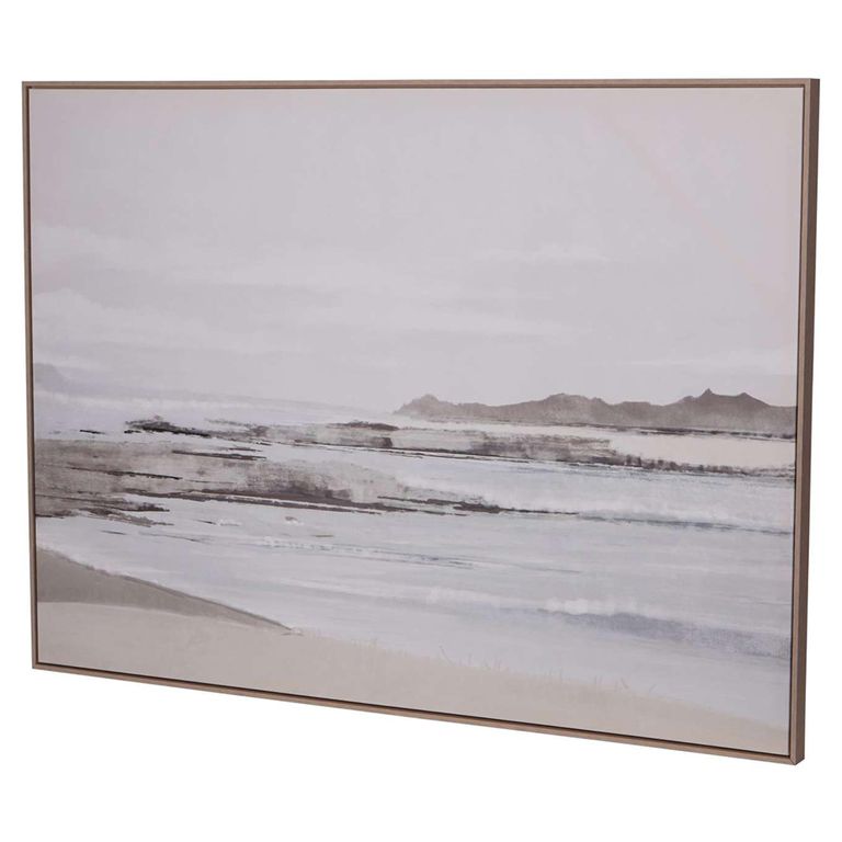 Grey Seascape Wall Art - Blurred - Canvas