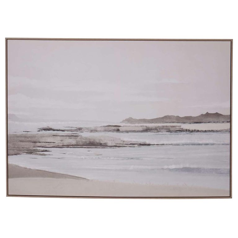 Grey Seascape Wall Art - Blurred - Canvas
