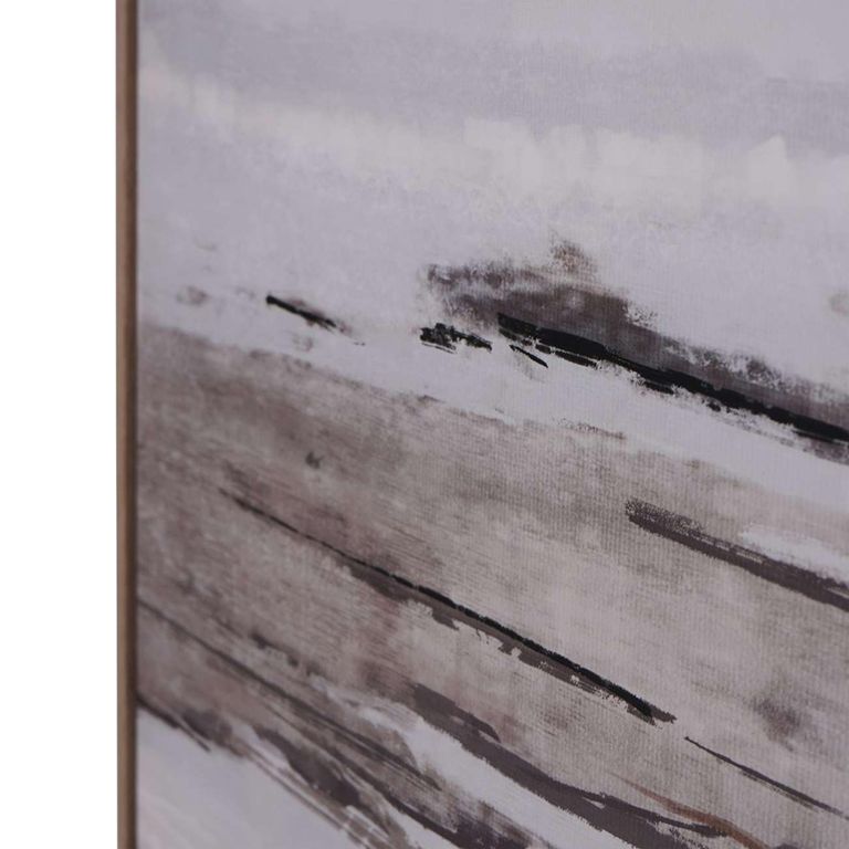 Grey Seascape Wall Art - Blurred - Canvas