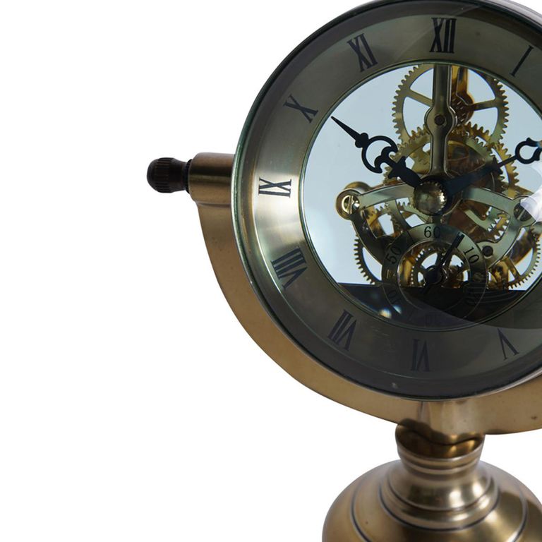 Columbia Mantle Clock - Antique Brass