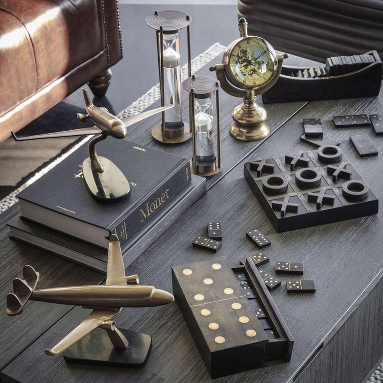 Columbia Mantle Clock - Antique Brass