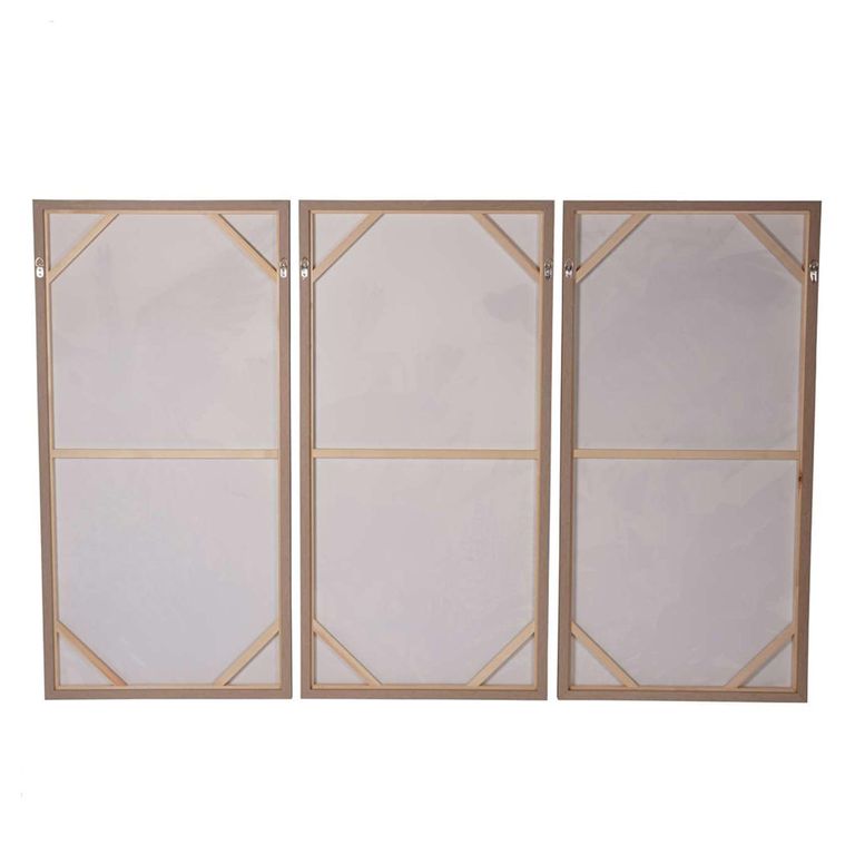 Tropical Birds Wall Art - Golden - Canvas - Set of 3