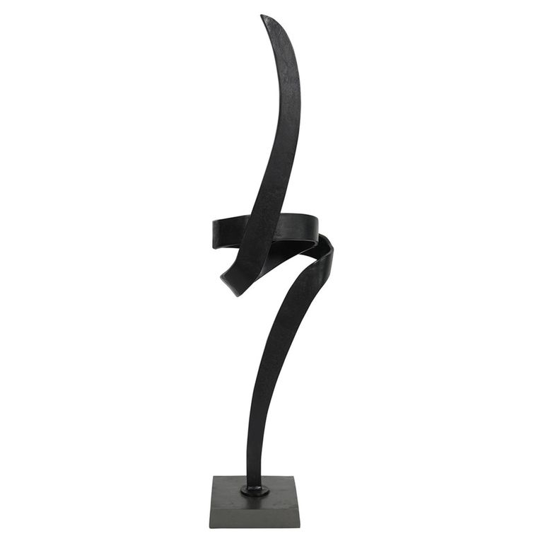 Joshua Sculpture - Black Metal - Abstract