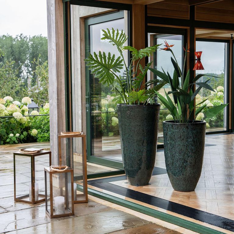 Mederno Planter - Green Ceramic - Large