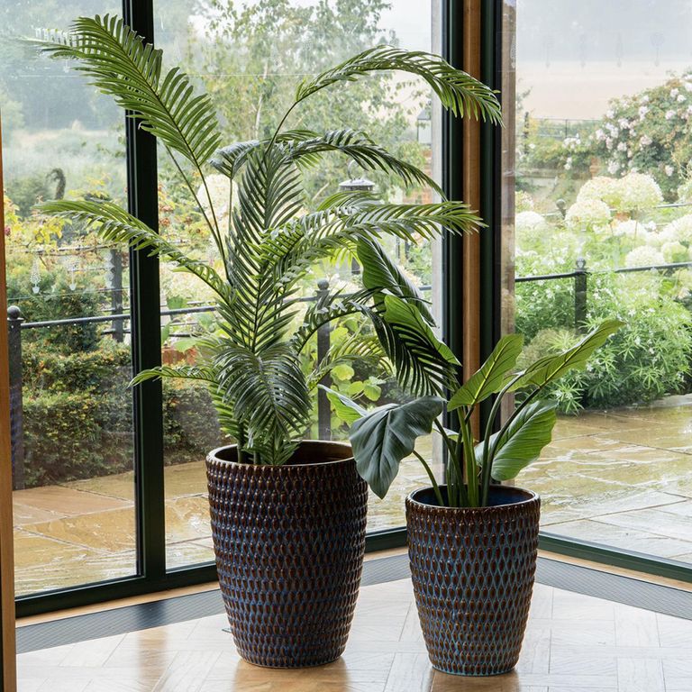 Mediterranean Planter - Blue Ceramic - Small