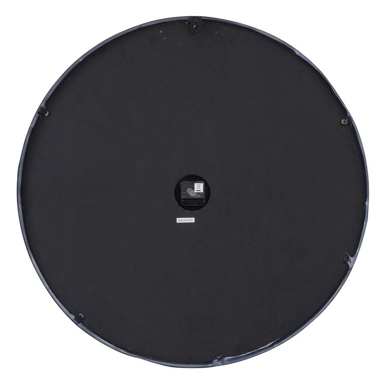 Skeleton Wall Clock - Black Metal - Round