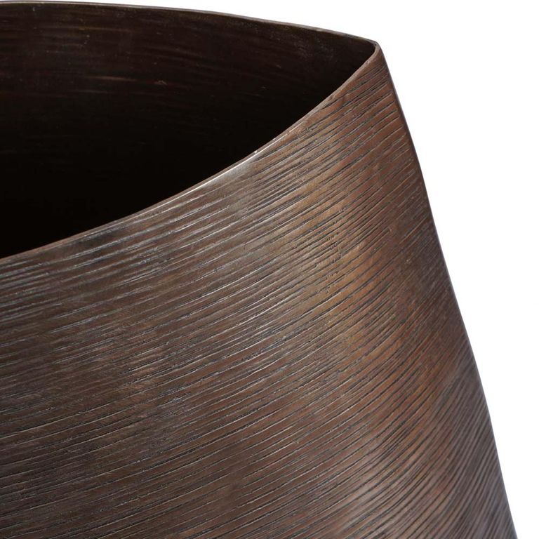 Southwold Vase - Antique Brass - Textured Oval - 59cm