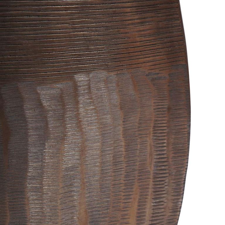 Southwold Vase - Antique Brass - Textured Oval - 59cm