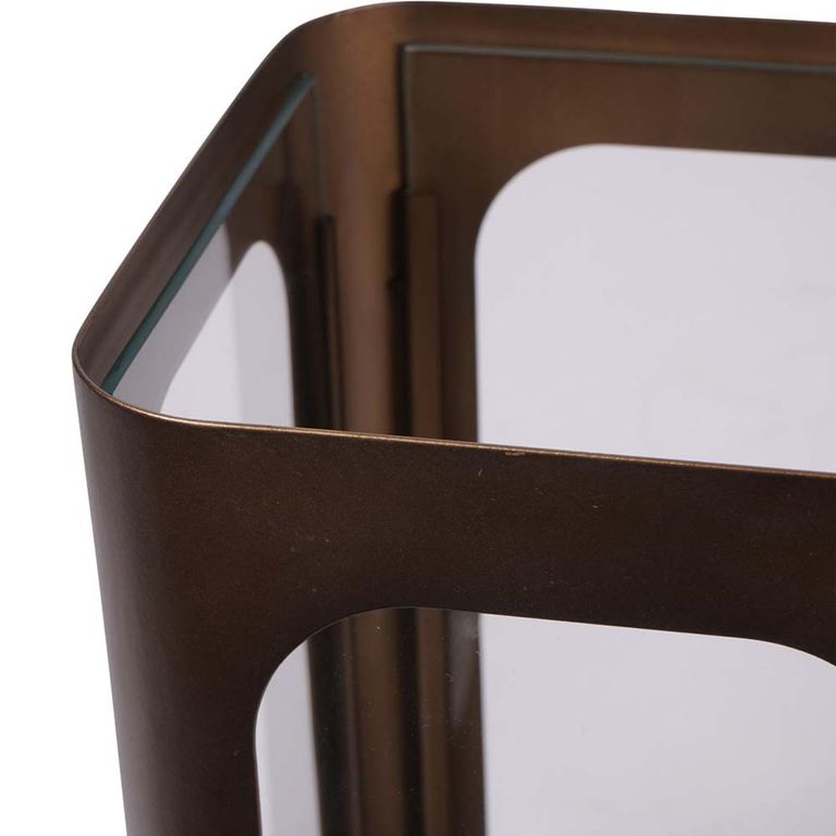 Thorpe Hurricane - Bronze Glass and Metal - Large