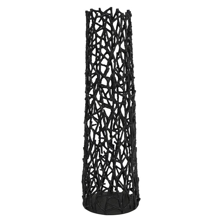 Twig Vase - Black Metal - Small