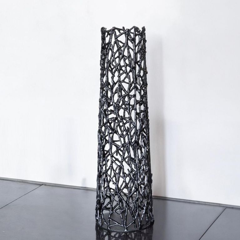 Twig Vase - Black Metal - Small