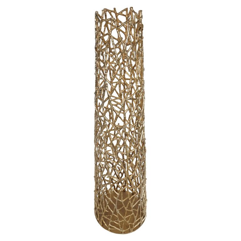 Twig Vase - Gold Metal - Large