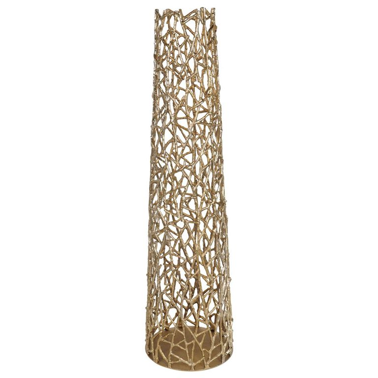 Twig Vase - Gold Metal - Large