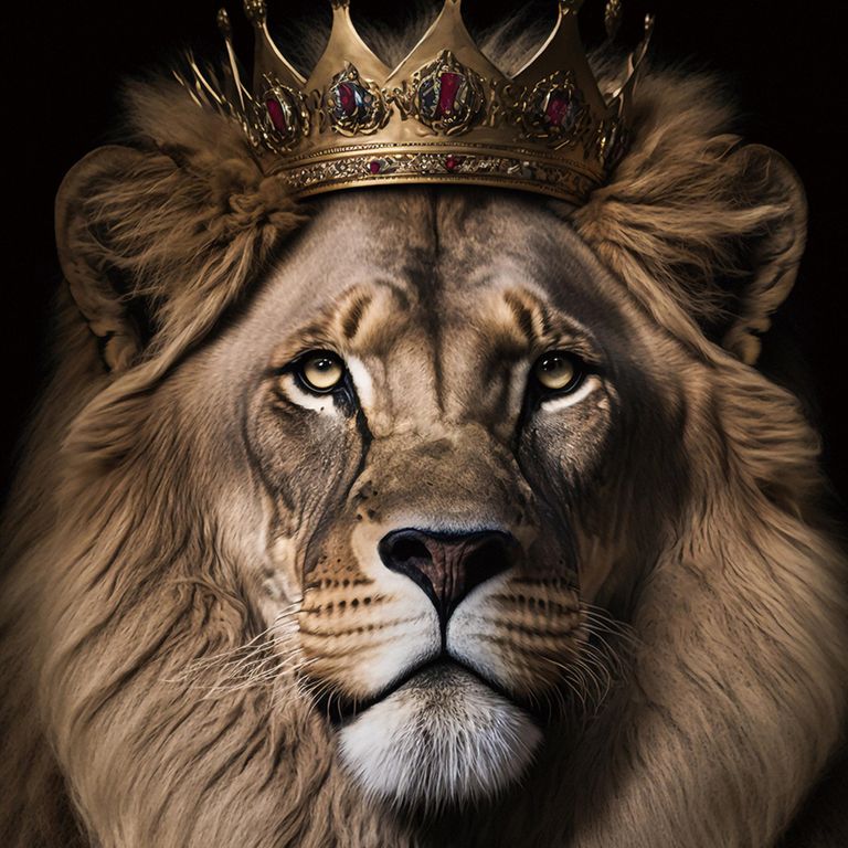 Lion King Tempered Glass Wall Art