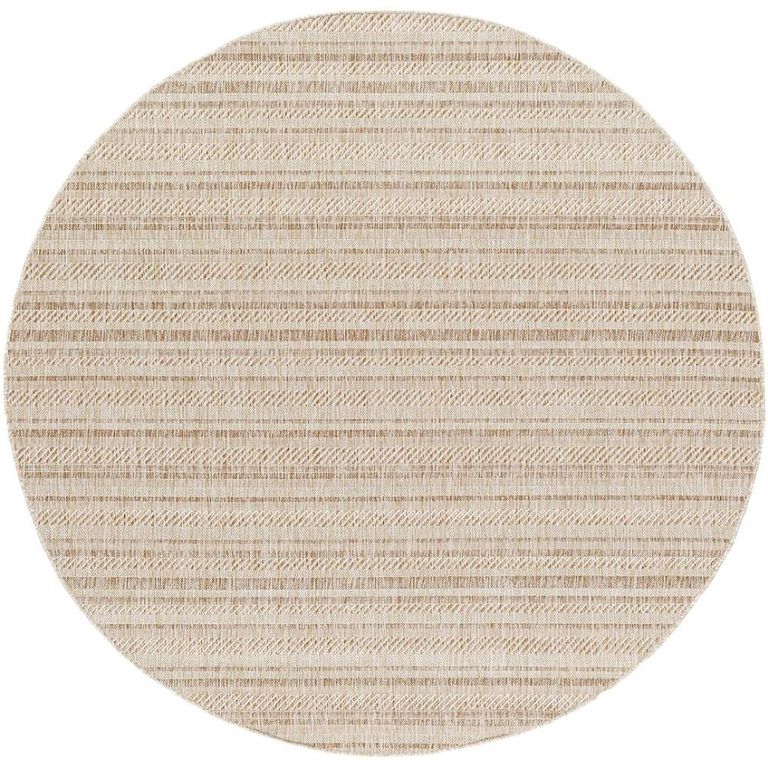 Eagean Round Rug - EAG2409 - Brown - 160cm x 160cm