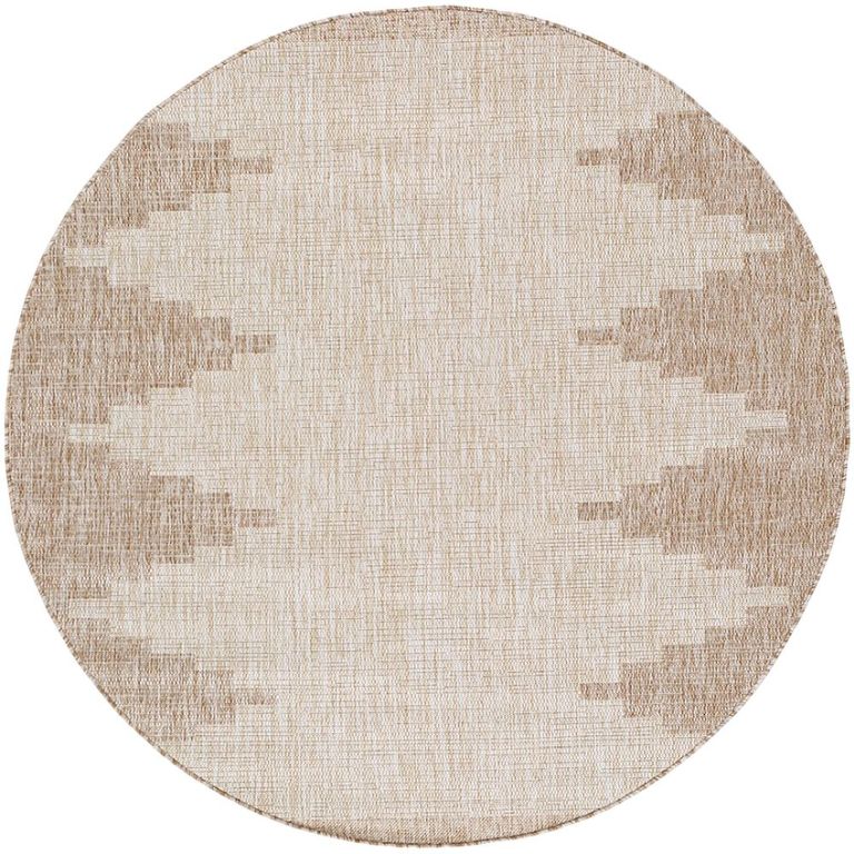 Eagean Round Rug - EAG2421 - Brown - 160cm x 160cm