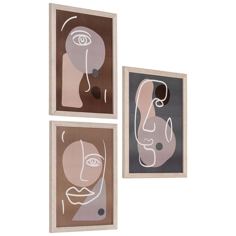 Madison Frame - Set of 3 - Wooden - Natural