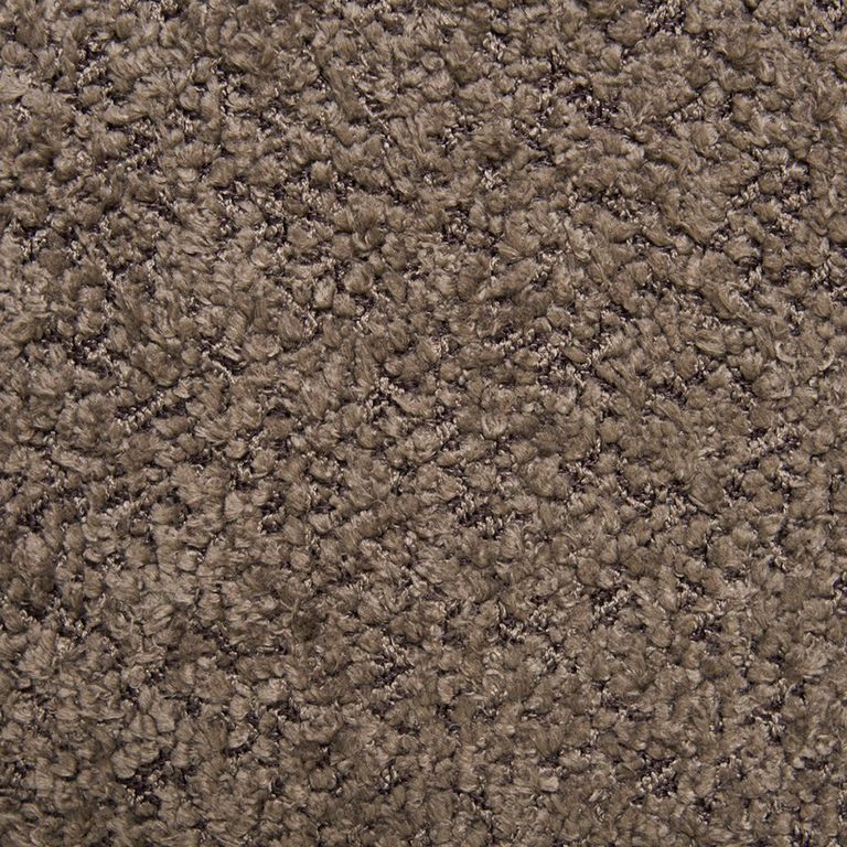 Medas Pouf - Round - Brown Fabric - Storage