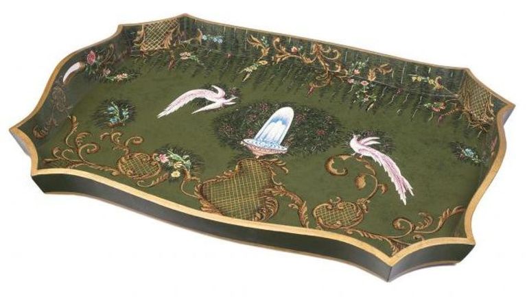 Meerut Green Fountain Design Tray Stand