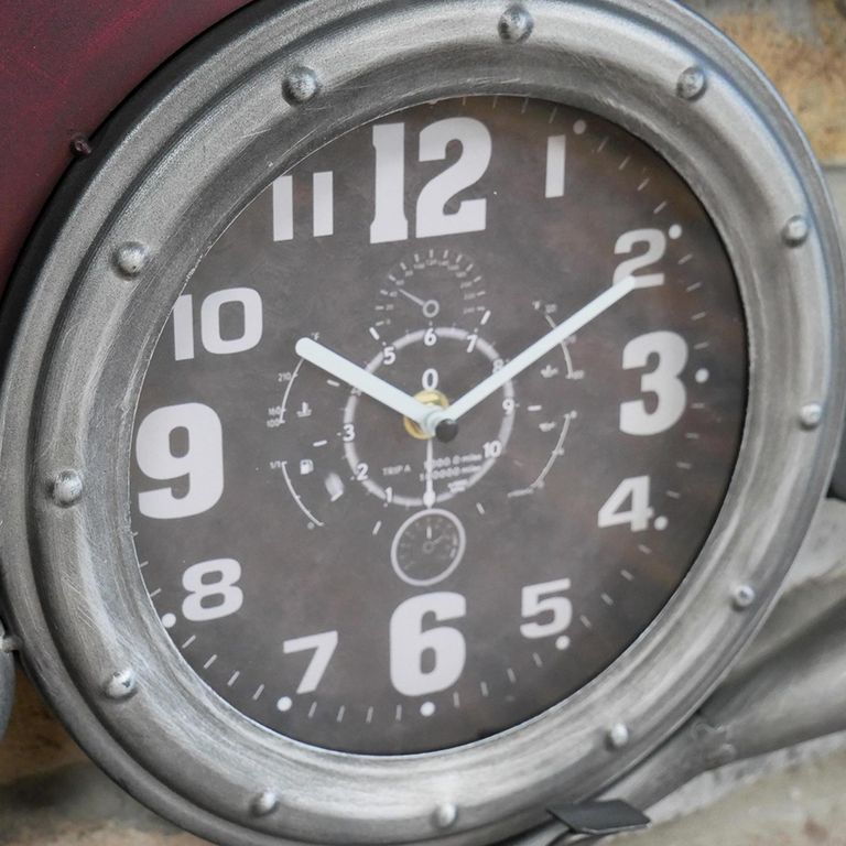 Motorbike Clock - Metal