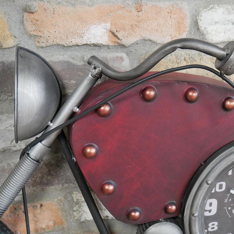 Motorbike Clock - Metal