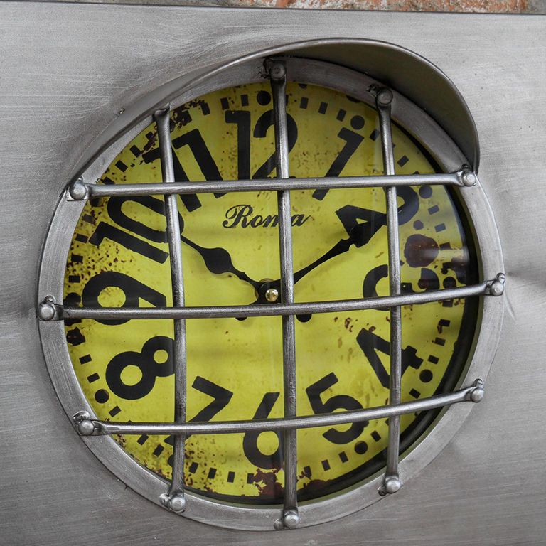 Traffic Light Clock - Set of 2 - Metal