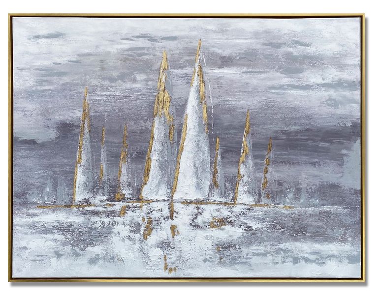 Boating Photo Frame - Gold Framed