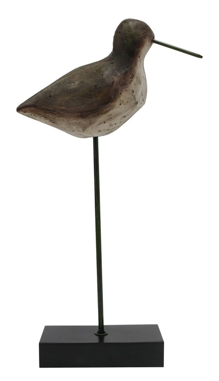 Large Bird Sculpture - Dark Brown and Black