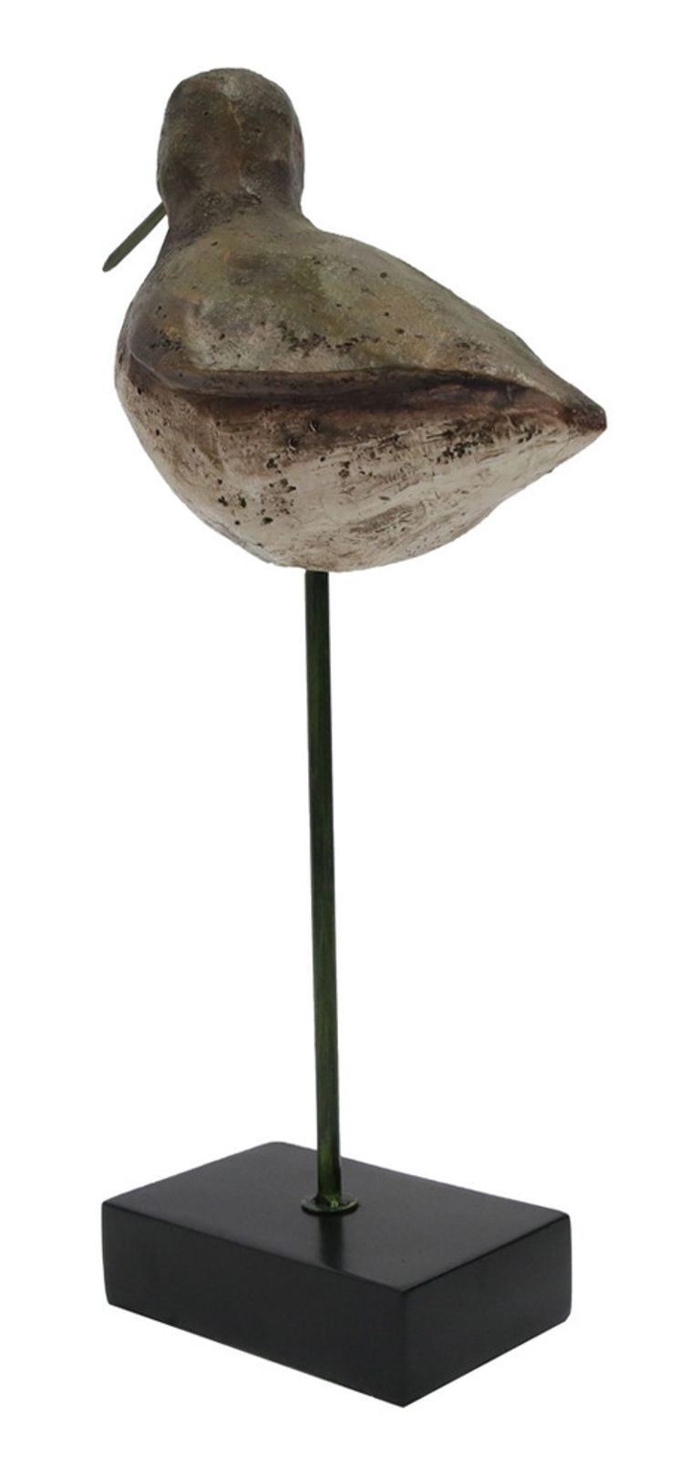 Medium Bird Sculpture - Dark Brown and Black