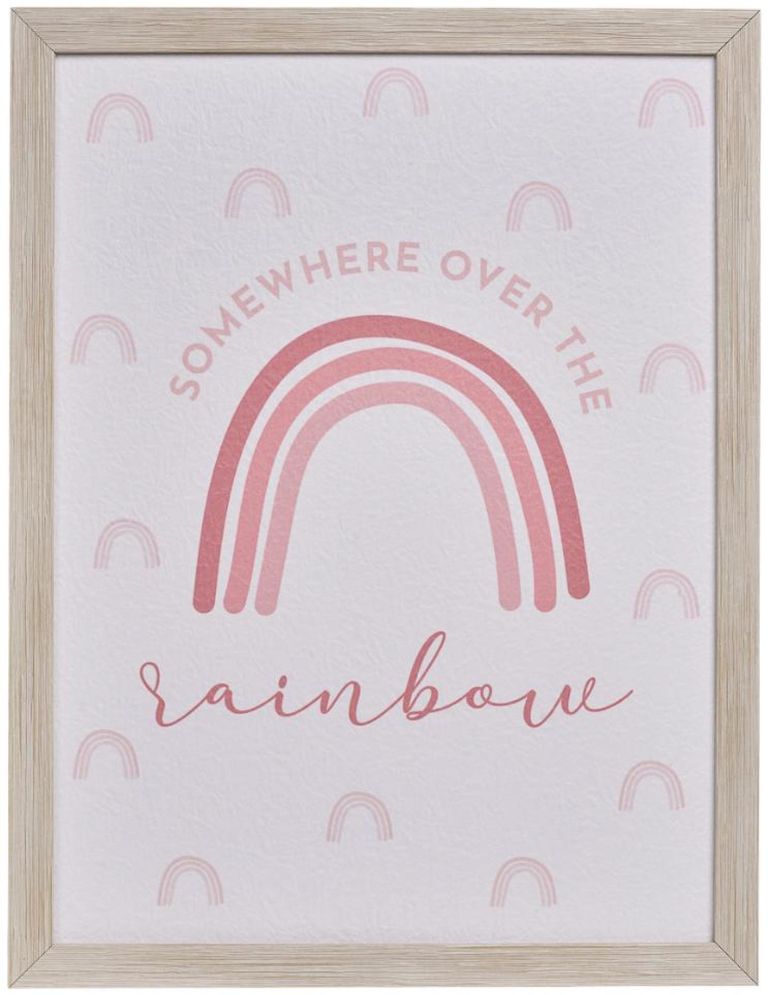 Rainbow Photo Frame - Off White and Brown - Set of 3