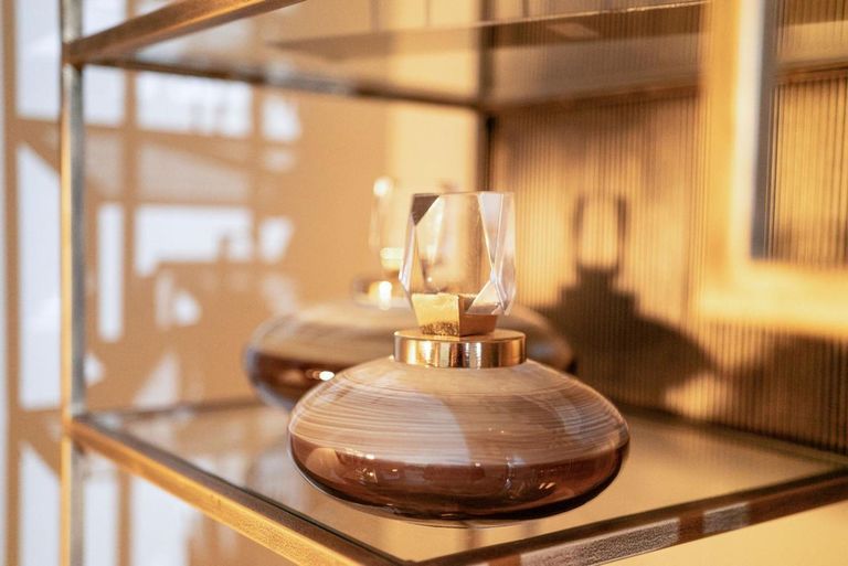 Sai Jar - Brown, Grey, and Gold - Large