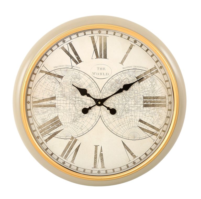 World Ornate Style Wall Clock - Round - Dia 63cm - Set of 2