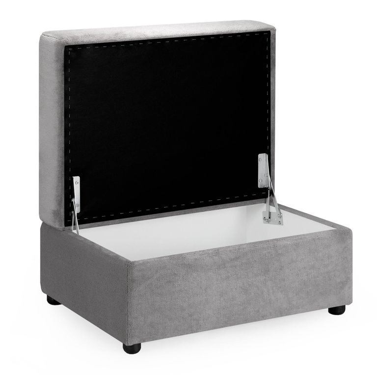 Mirabel Footstool - Grey Fabric